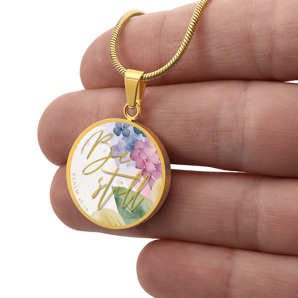 Be Still - Beneath His Light Luxury 18K Gold Finish Necklace