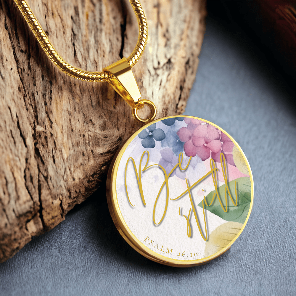 Be Still - Beneath His Light Luxury 18K Gold Finish Necklace