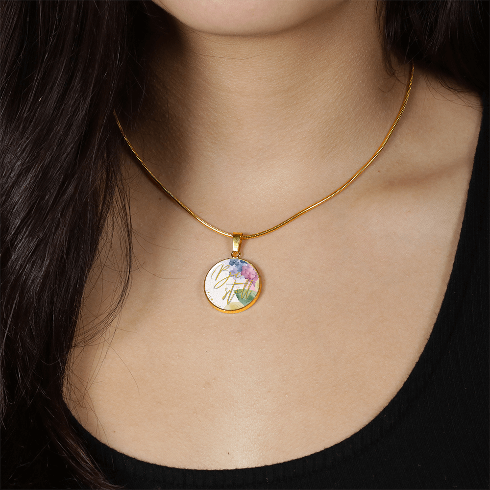 Be Still - Beneath His Light Luxury 18K Gold Finish Necklace