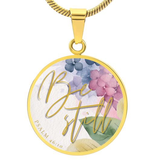 Be Still - Beneath His Light Luxury 18K Gold Finish Necklace