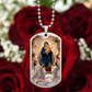 Mary Queen of Angels Dog Tag Necklace