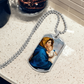Madonna of the Streets Dog Tag Necklace