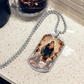 Mary Queen of Angels Dog Tag Necklace