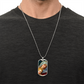 The Virgin Mary and the Child Jesus Personalized Dog Tag Necklace (Stainless Steel or 18K Gold Finish)