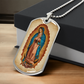 Our Lady of Guadalupe Graphic Dog Tag Necklace