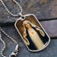Immaculate Heart of the Virgin Mary Dog Tag Necklace