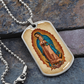 Our Lady of Guadalupe Graphic Dog Tag Necklace