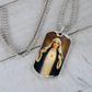 Immaculate Heart of the Virgin Mary Dog Tag Necklace