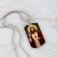 Sacred Heart of Jesus Thomas Chambers Dog Tag Necklace