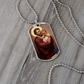 St. Joseph and the Crying Jesus Dog Tag Necklace