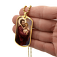 St. Joseph and the Crying Jesus Dog Tag Necklace