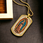 Our Lady of Guadalupe Graphic Dog Tag Necklace