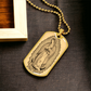 Our Lady of Perpetual Help Vintage Dog Tag Necklace