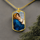 Madonna of the Streets Dog Tag Necklace