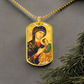 Our Lady of Perpetual Help Dog Tag Necklace