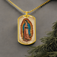Our Lady of Guadalupe Graphic Dog Tag Necklace