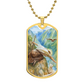 Jesus Christ and The Lost Sheep Dog Tag Necklace