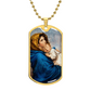 Madonna of the Streets Dog Tag Necklace