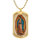 Our Lady of Guadalupe Graphic Dog Tag Necklace