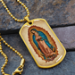 Our Lady of Guadalupe Graphic Dog Tag Necklace