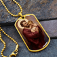 St. Joseph and the Crying Jesus Dog Tag Necklace
