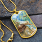 Jesus Christ and The Lost Sheep Dog Tag Necklace