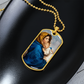 Madonna of the Streets Dog Tag Necklace