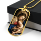Madonna & Child Graphic Dog Tag Necklace