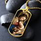 Madonna & Child Graphic Dog Tag Necklace