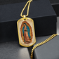 Our Lady of Guadalupe Graphic Dog Tag Necklace
