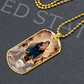 Mary Queen of Angels Dog Tag Necklace