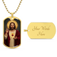 Sacred Heart of Jesus Thomas Chambers Dog Tag Necklace