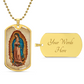 Our Lady of Guadalupe Graphic Dog Tag Necklace