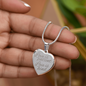Love is Patient, Love is Kind Heart Necklace