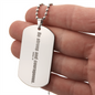 Be Strong and Courageous Joshua 1:9 Dog Tag Necklace