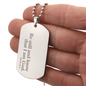 Be Still Psalms 46:10 Personalized Dog Tag Necklace