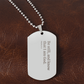 Be Still - Psalms 46:10 Personalized Dog Tag Necklace