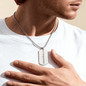 Be Strong and Courageous Joshua 1:9 Dog Tag Necklace