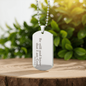 Be Still Psalms 46:10 Personalized Dog Tag Necklace