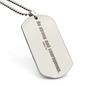 Be Strong and Courageous Joshua 1:9 Dog Tag Necklace