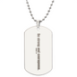 Be Strong and Courageous Joshua 1:9 Dog Tag Necklace