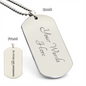 Be Strong and Courageous Joshua 1:9 Dog Tag Necklace