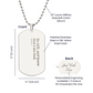 Be Still - Psalms 46:10 Personalized Dog Tag Necklace