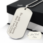 Be Still Psalms 46:10 Personalized Dog Tag Necklace