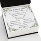 Blessed Daughter Name Necklace with Verdant Grace Message Card