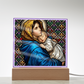 Madonna of the Streets Stained Glass Acrylic Square Plaque