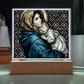 Madonna of the Streets Stained Glass Acrylic Square Plaque