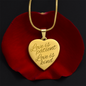 Love is Patient, Love is Kind Heart Necklace