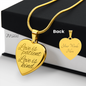 Love is Patient, Love is Kind Heart Necklace
