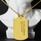 Be Still - Psalms 46:10 Personalized Dog Tag Necklace